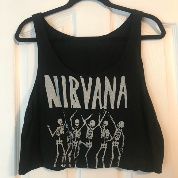 Brandy Melville Tops - nirvana cropped tank